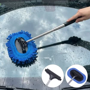 3-in-1 Car Window Wiper with Extendable handle | 180° Rotating