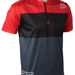 CAMISOLA LEATT DBX 1.0 1/2 ZIP VERMELHA