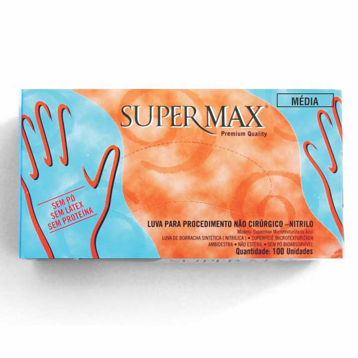 Luva Azul Nitrilica SUPERMAX - Image 8