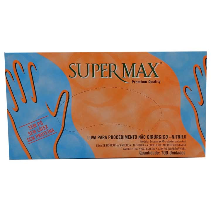 Luva Azul Nitrilica SUPERMAX - Image 3