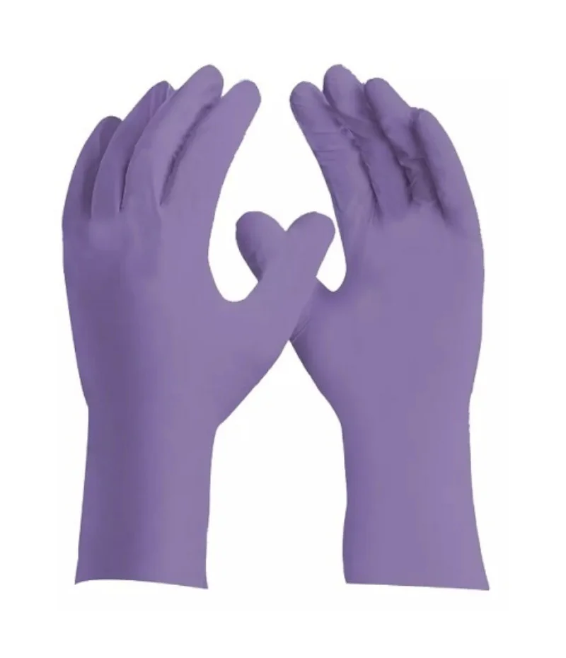 Luva Nitrílica Fina Sensiflex Roxa Danny CA 45458
