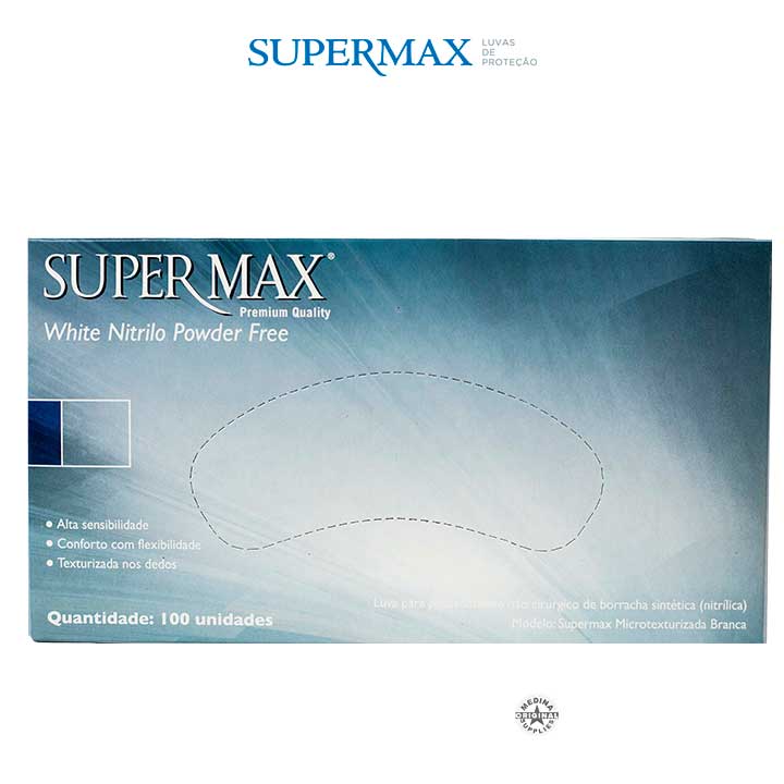 Luva WHITE Nitrilica Supermax - Image 3