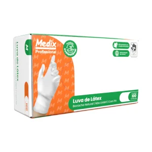 LUVA LATEX COM PÓ PP MEDIX