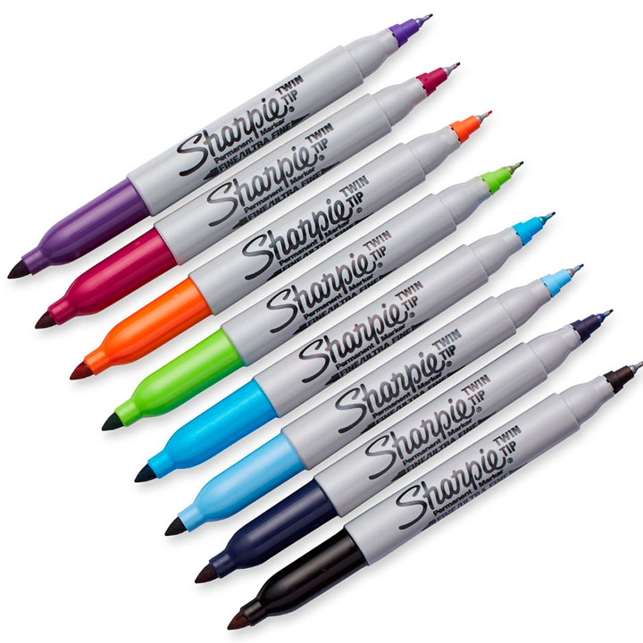 Kit 4 Caneta Sharpie Twin Ponta Dupla - Image 3