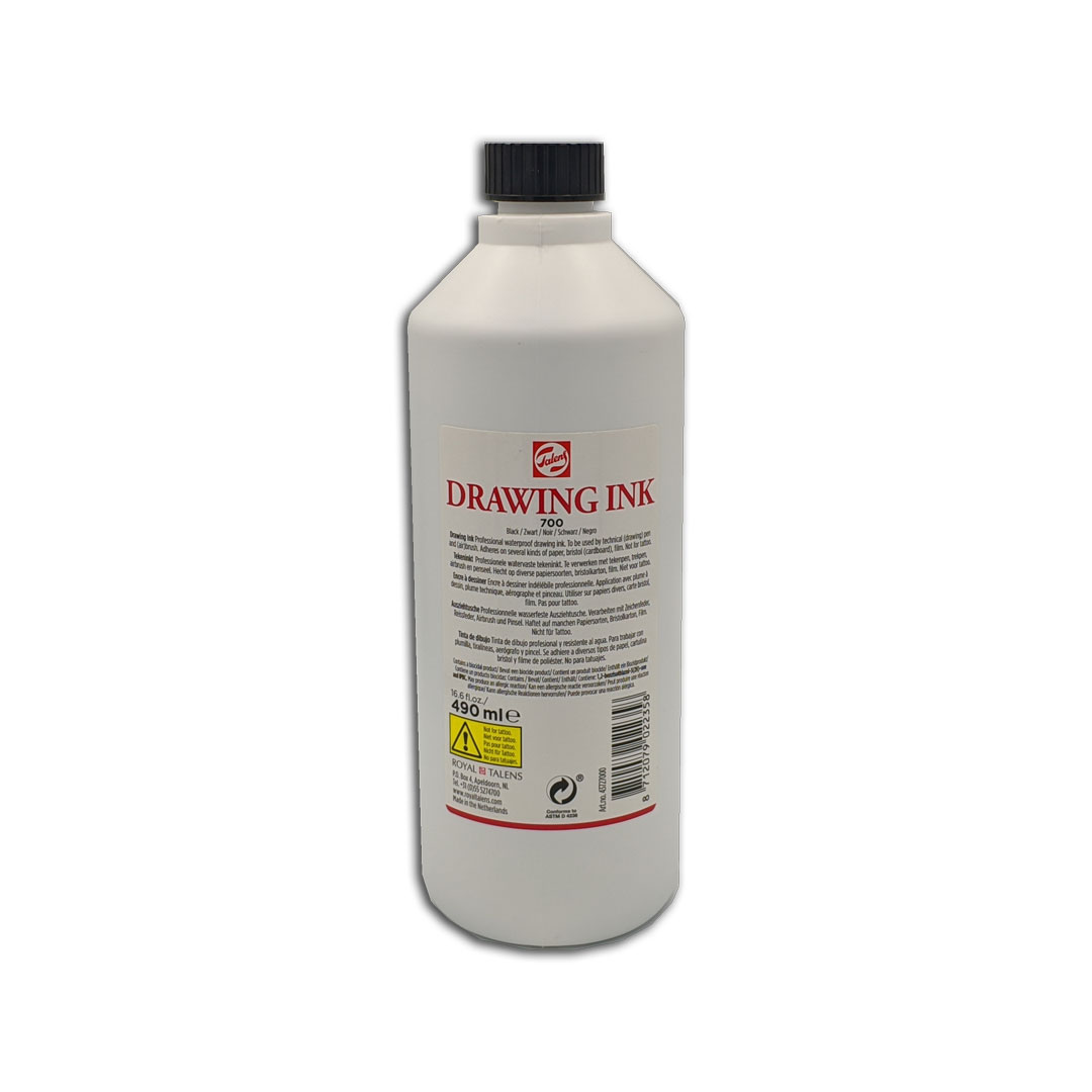 Tinta Talens Drawing Ink 490ML Preto - Image 2