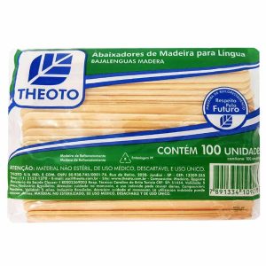 Espátula Abaixador de Língua – Palito 100 Unidades