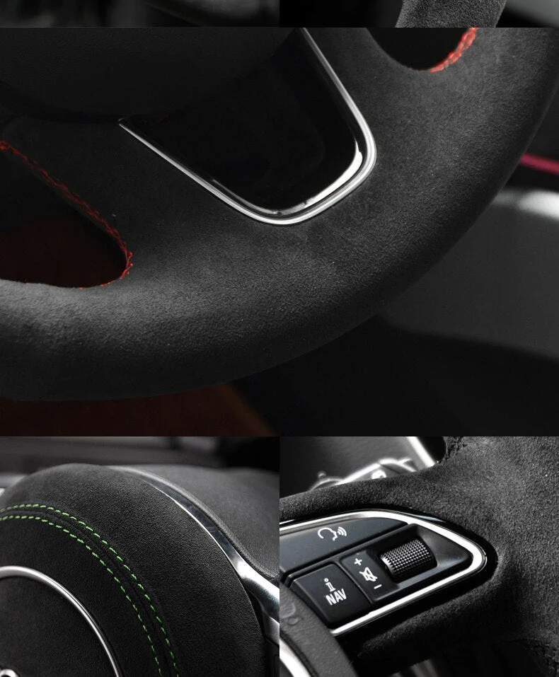 Alcantara Steering Wheel Cover for Tesla Model S / Model X - Image 5