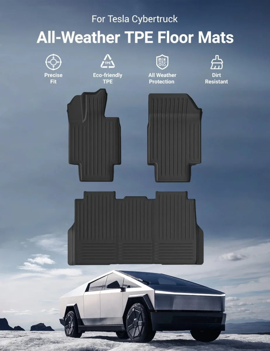 All Weather TPE Floor Mats for Cybertruck - Image 7