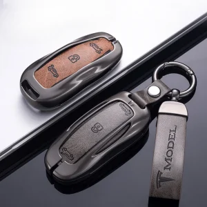 Alloy Key Fob Cover for Tesla Model 3 / Y / S / X – All-Cover Protection