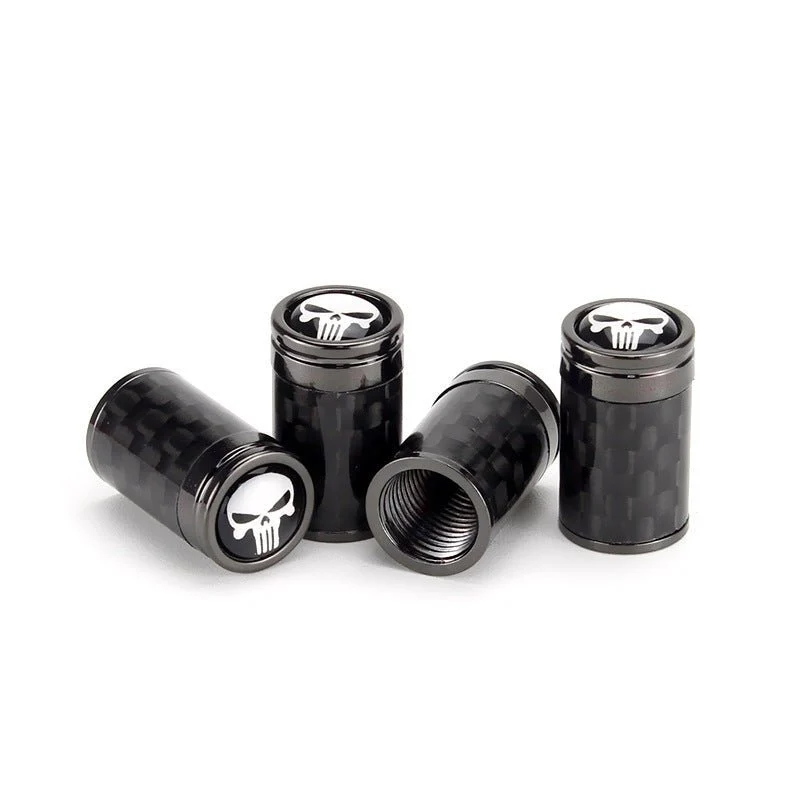 Carbon Fibre Car Wheel Tire Valve Stem Cap For Tesla Model3/Y/X/S(4pcs)