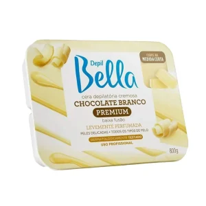 CERA DEPILATÓRIA CREMOSA CHOCOLATE BRANCO 1kg
