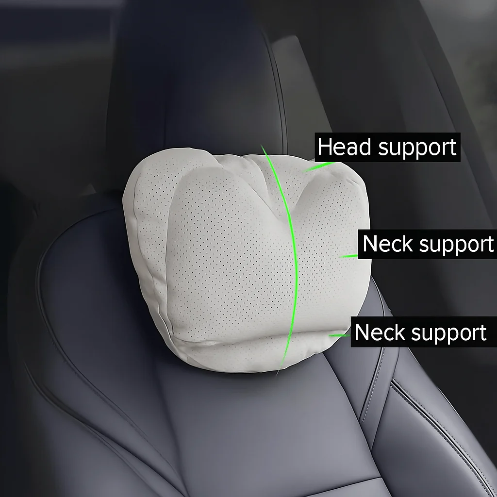 Dual-Layer Pressure Relief Headrest for Tesla - Image 3