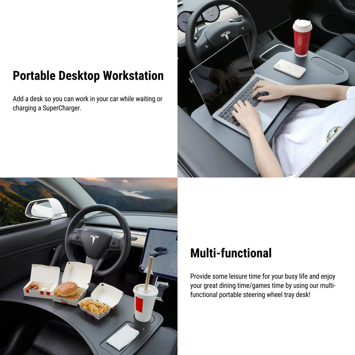 Foldable Laptop Working Desk for Model 3 / Model Y | TESERY - Image 7