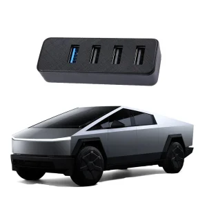 4-in-1 Glove Box USB Hub for Cybertruck 2024+ | USB 3.0 | Dedicated Dashcam Port