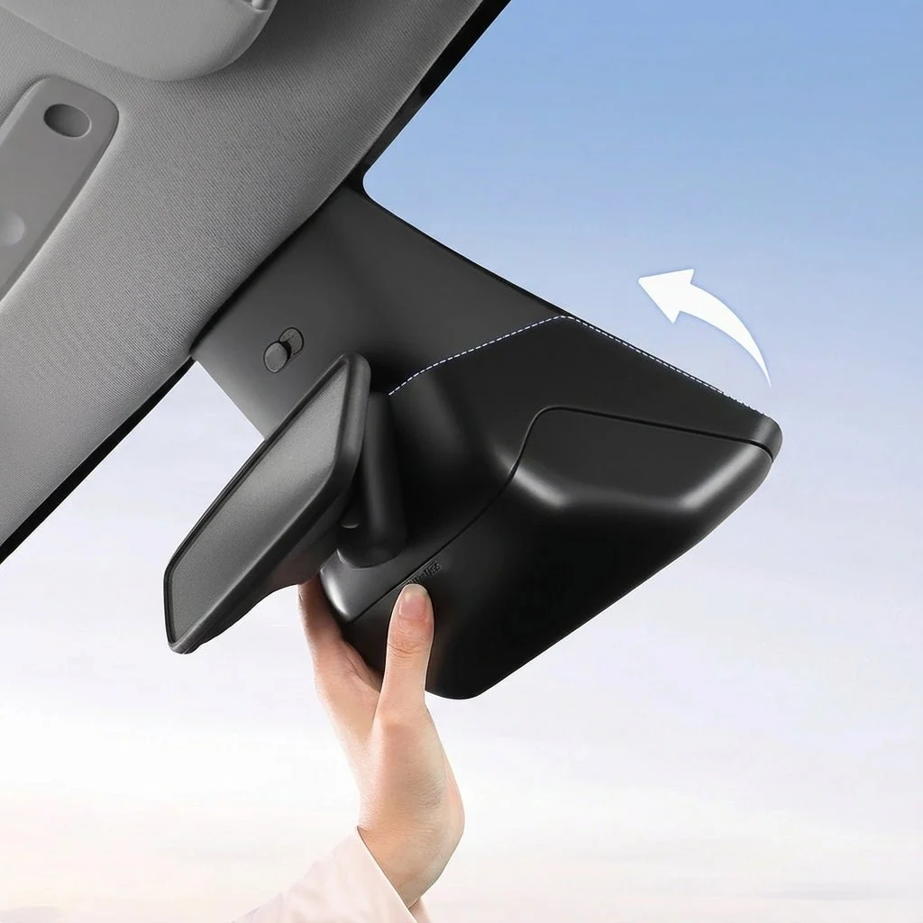 Hidden Sunglass Storage for Model Y Juniper 2025+| Flocked ABS Storage Box - Image 4