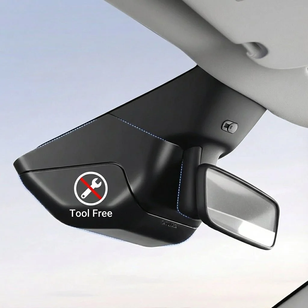 Hidden Sunglass Storage for Model Y Juniper 2025+| Flocked ABS Storage Box - Image 5