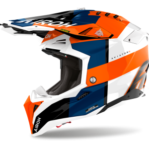Capacete AVIATOR 3 MONARCH Laranja AIROH | Capacete Offroad