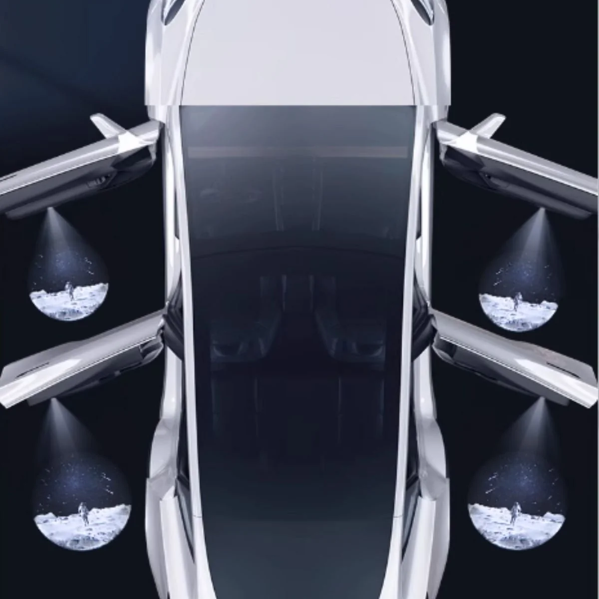 LED Courtesy Door Projector Puddle Lights for Tesla Model 3 / Y - Image 8