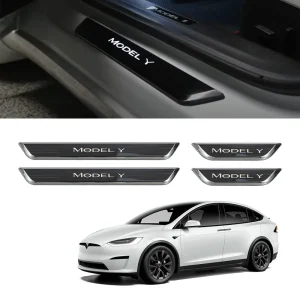 LED illuminated Welcome Pedal Door Sill Protector for Model Y / 3 | TESERY
