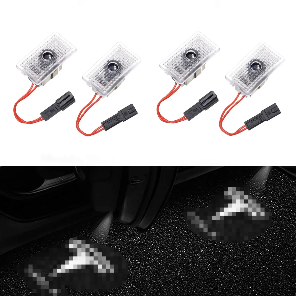 LED Logo Tesla Puddle Lights for Model 3/Y/S/X | TESERY - Image 2