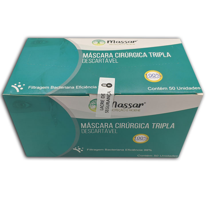 Mascara Tripla 50 Unid Branca – Descartavel – Massar - Image 3