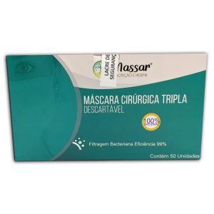 Mascara Tripla 50 Unid Branca – Descartavel – Massar