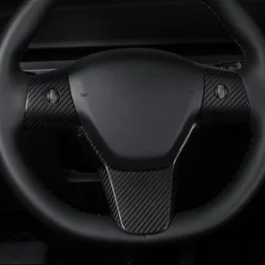 Model 3 / Y Steering Wheel Patch - Carbon Fiber Interior Mods