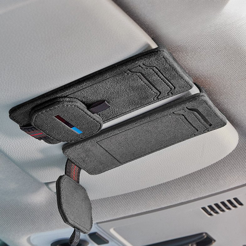 Multi-Functional Leather Glasses Holder Clip for Tesla Model Y/3/S/X - Image 5