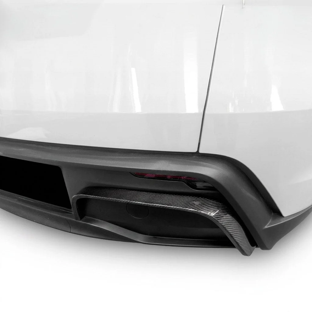 Real Carbon Fiber Rear Diffuser Bumper Trim for Model Y Juniper - Image 6