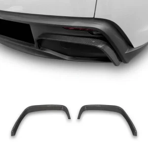 Real Carbon Fiber Rear Diffuser Bumper Trim for Model Y Juniper
