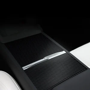 Real Carbon Panel Console Wrap for  Tesla Model 3 Highland & Model Y Juniper