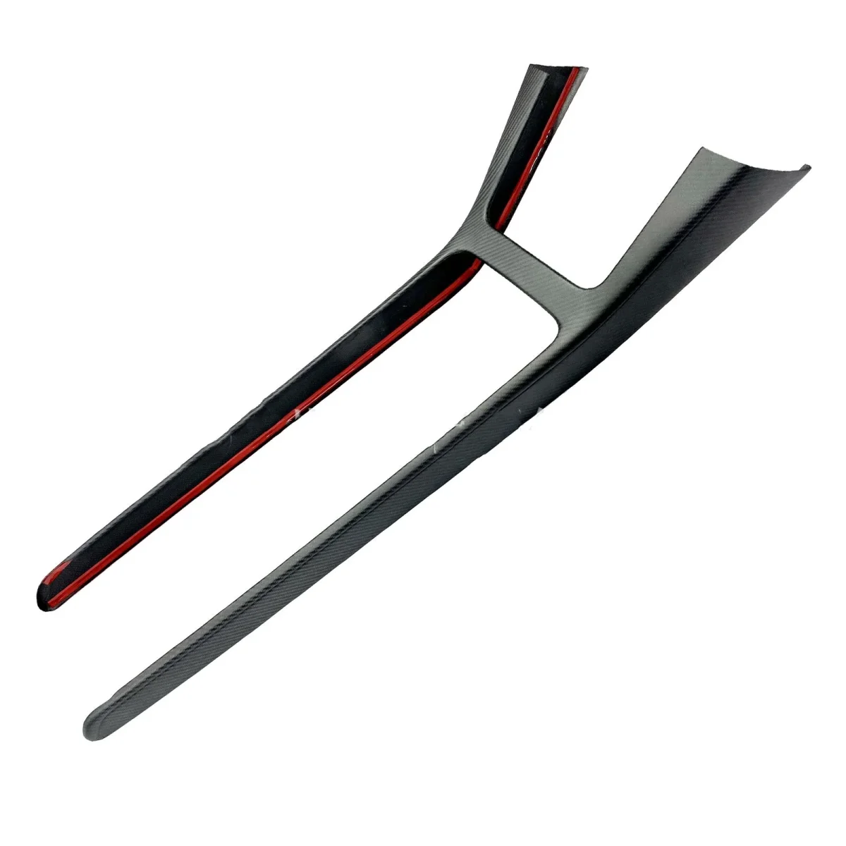 Real Dry Carbon Fiber Center Console Trim Panel for Model Y 2021-2025.03 - Image 4