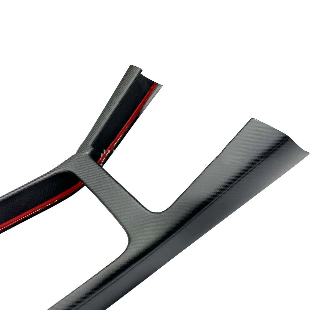 Real Dry Carbon Fiber Center Console Trim Panel for Model Y 2021-2025.03 - Image 5