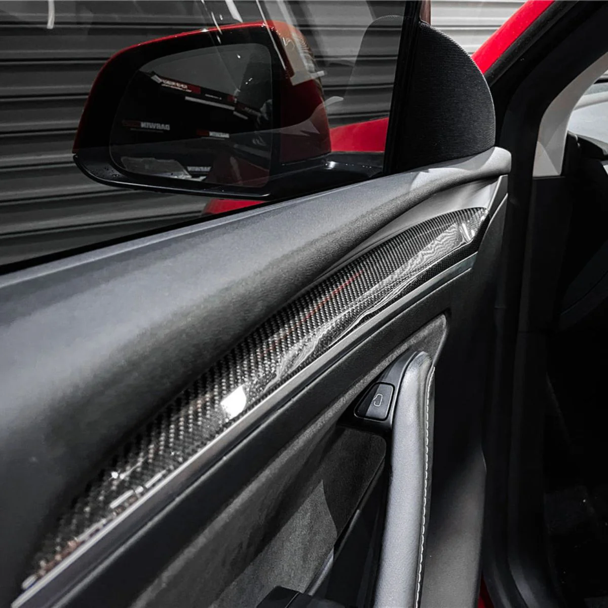 Repalcement Real Carbon FiberDoor Trim Panel for Model 3/Y - Image 6