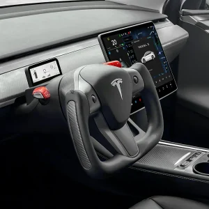 TESERY Yoke Carbon Fiber Steering Wheel for Tesla Model 3 / Y【Style 34】