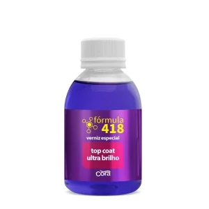 TOP COAT ULTRA BRILHO FÓRMULA 418 CORA 100ml