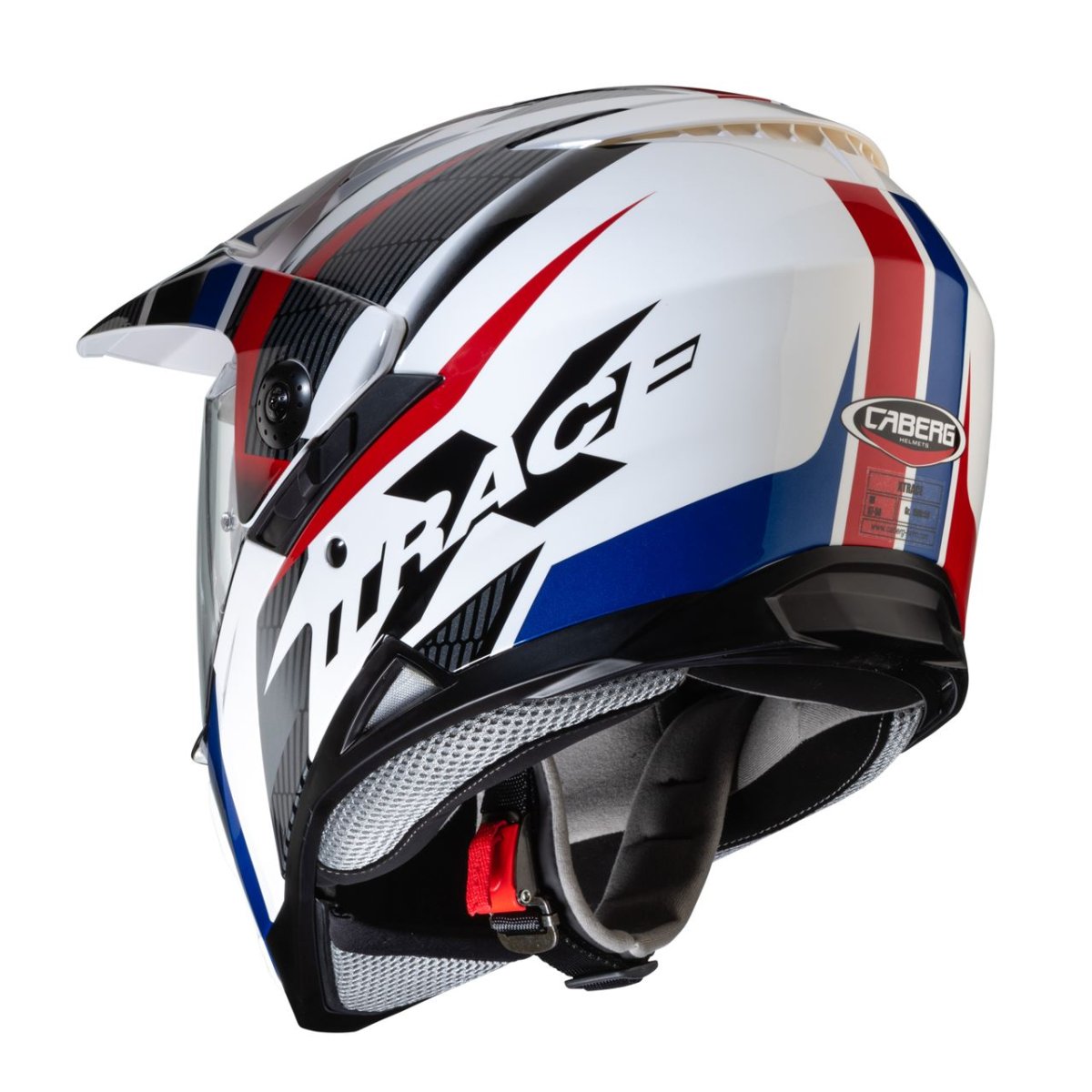 CABERG XTRACE SAVANA Branco/Verm./Azul | Capacete Integral - Image 4