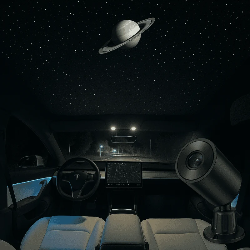 Starry Sky Sunroof Projector Ambient Lighting for Tesla丨 Galaxy Lighting Effect - Image 9