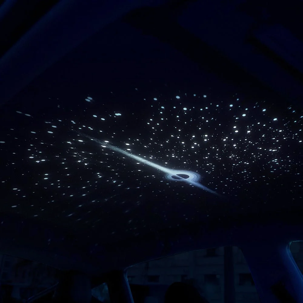 Starry Sky Sunroof Projector Ambient Lighting for Tesla丨 Galaxy Lighting Effect - Image 3