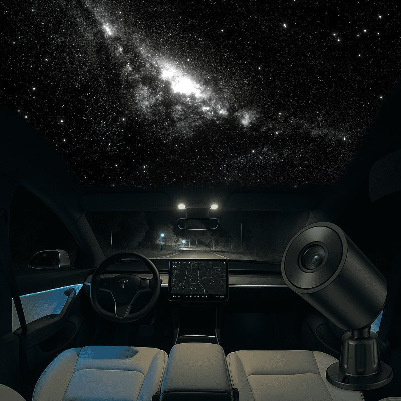 Starry Sky Sunroof Projector Ambient Lighting for Tesla丨 Galaxy Lighting Effect - Image 2
