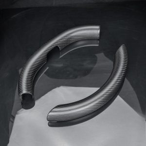 Steering Wheel Trim Covers for Model Y Juniper / Model 3 Highland | Real Dry Carbon Fiber