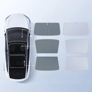 Summer Comfort Pack: Roof & Windshield Shades for Model 3 Highland