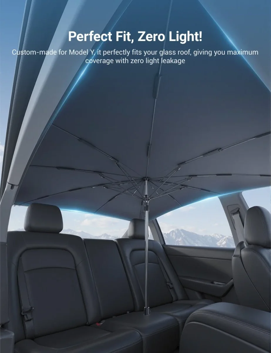 Sunroof Sunshade Umbrella for Tesla Model Y - Image 6