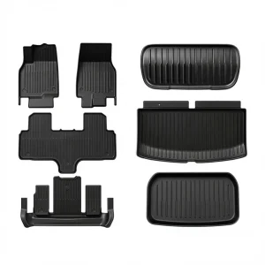 TESERY All-Weather TPE Floor Mats for Model YL 6-Seater 2026+