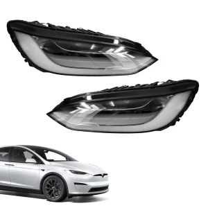 TESERY LED Headlight Replacement for Model X (16-23)