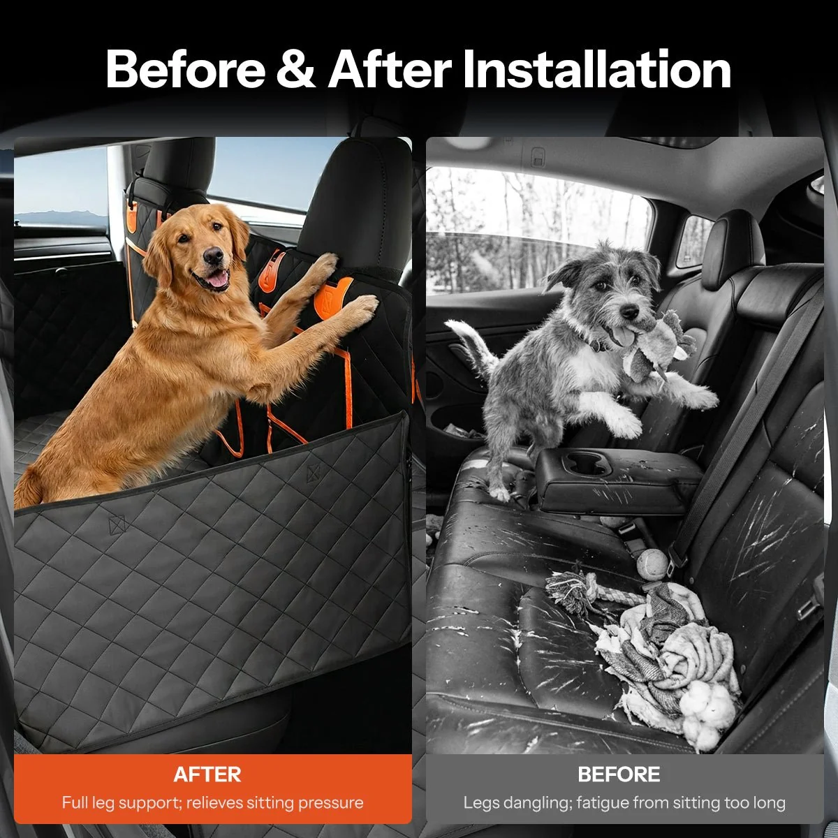 TESERY Upgraded Dog Seat Cover for Model Y | Waterproof | Mesh Window - Image 3