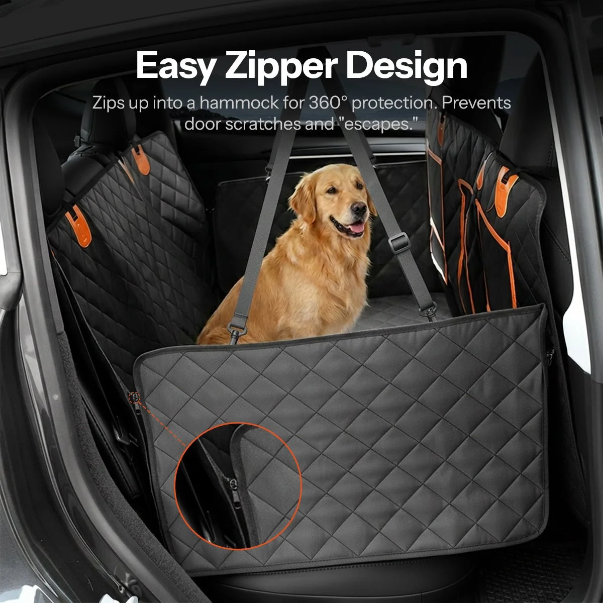TESERY Upgraded Dog Seat Cover for Model Y | Waterproof | Mesh Window - Image 7