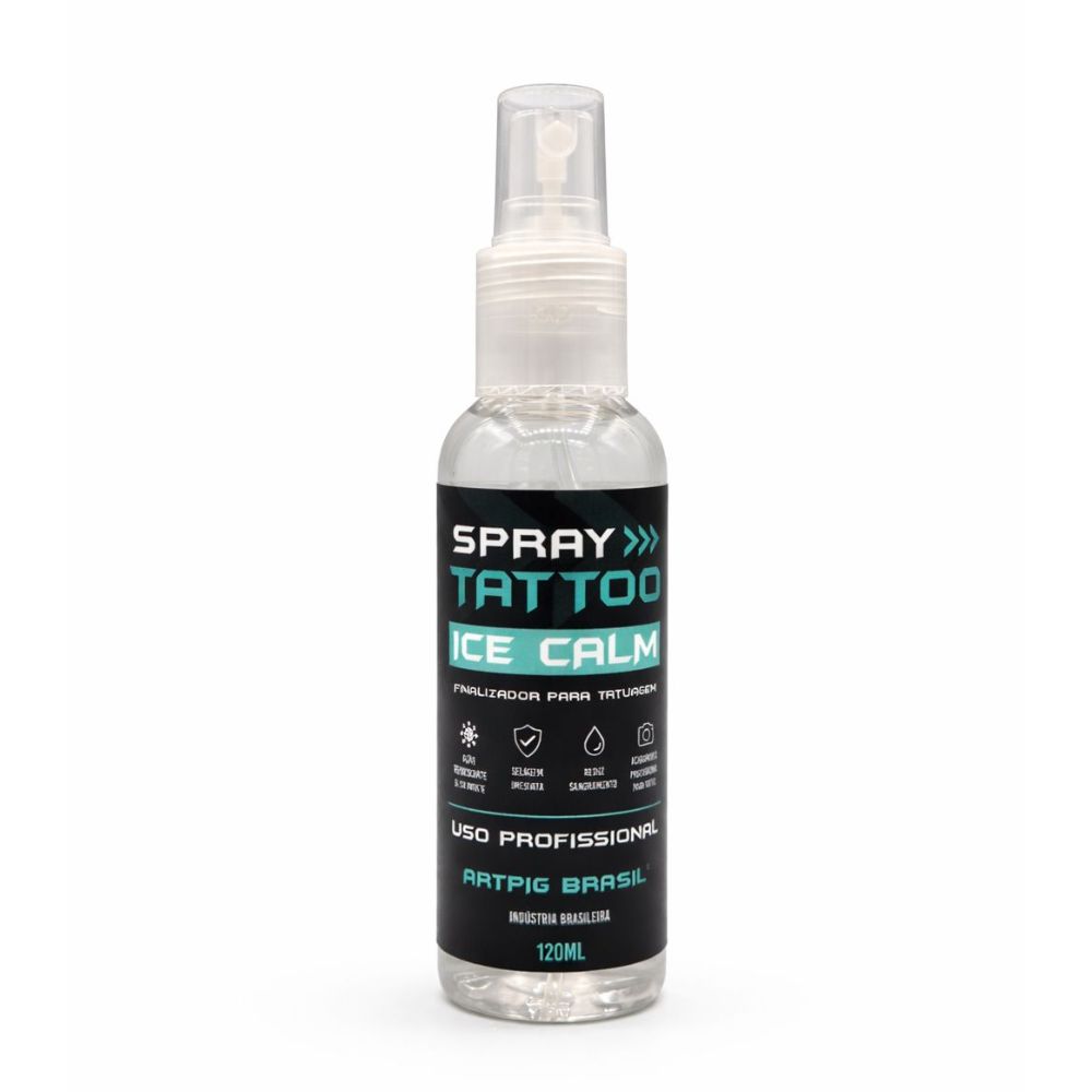 Selador Spray Tattoo Ice Calm ArtPig 120ml | Pós-Tatuagem Profissional