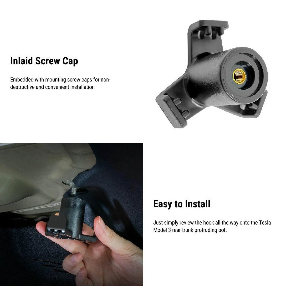 Trunk Hook Grocery Bag Hook for Tesla Model 3 - Image 8