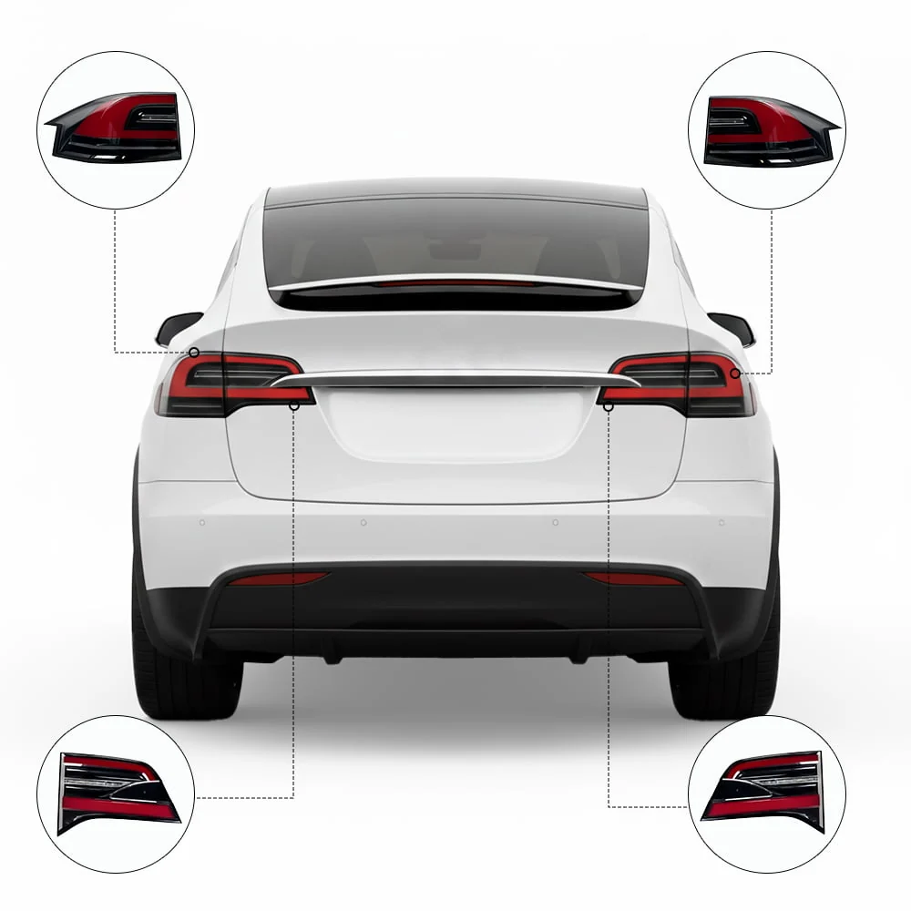Turn Brake Lamp & Inner Tail Light Replacement for Model X (16-20)